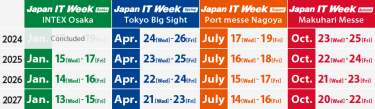 Japan IT Week Schedule