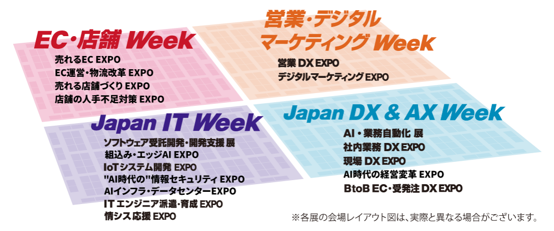 10月秋展】来場案内｜Japan IT Week, Japan DX & AX Week, 営業